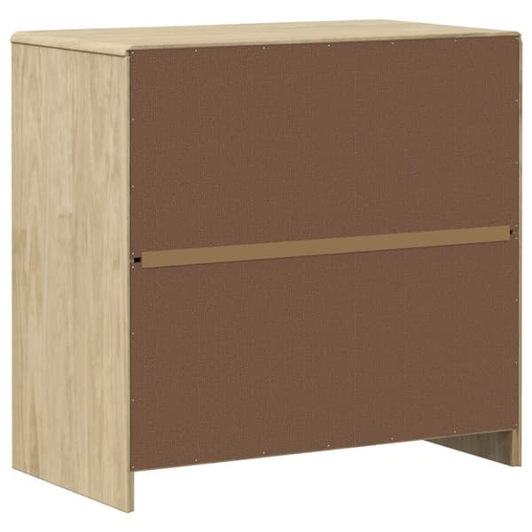 vidaXL Sidobord SAUDA ek 80x43x75,5 cm massiv furu - Skänkar & serveringsbord