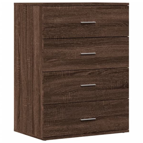 vidaXL Senkit 2 kpl ruskea tammi 60x39x80 cm tekninen puu -  Tarjoilupöydät & senkit