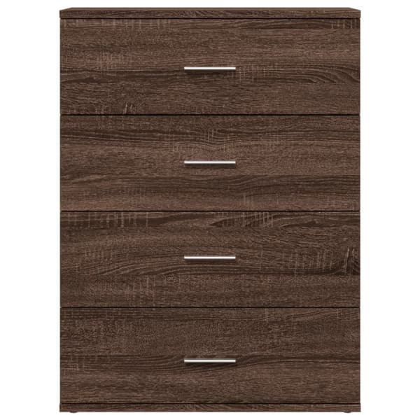 vidaXL Senkit 2 kpl ruskea tammi 60x39x80 cm tekninen puu -  Tarjoilupöydät & senkit