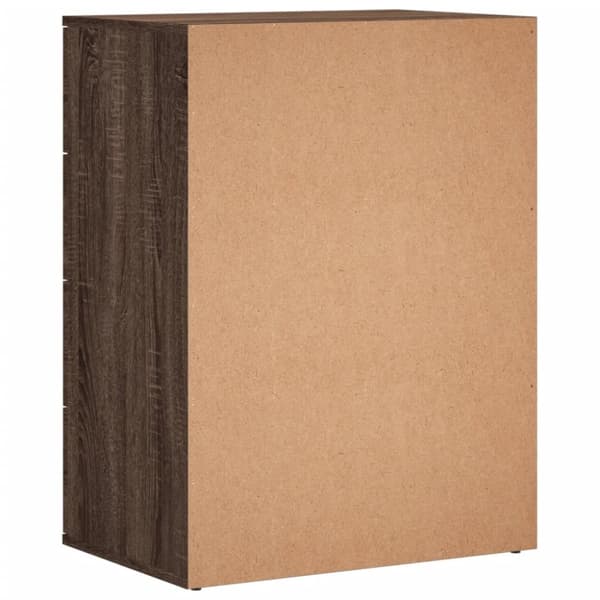 vidaXL Senkit 2 kpl ruskea tammi 60x39x80 cm tekninen puu -  Tarjoilupöydät & senkit