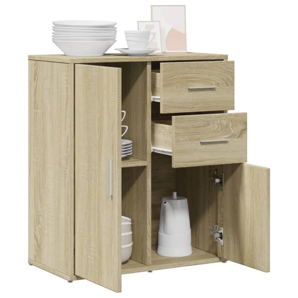 vidaXL skænk 60x31x70 cm konstrueret træ sonoma-eg - Skænke