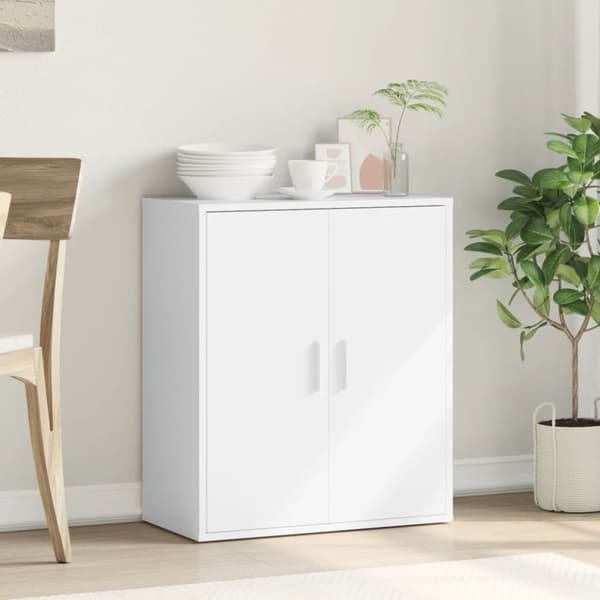 vidaXL Skänk vit 79x38x80 cm konstruerat trä -  Skänkar & serveringsbord
