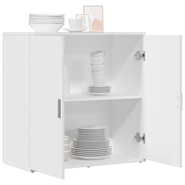 vidaXL Skänk vit 79x38x80 cm konstruerat trä - Skänkar & serveringsbord