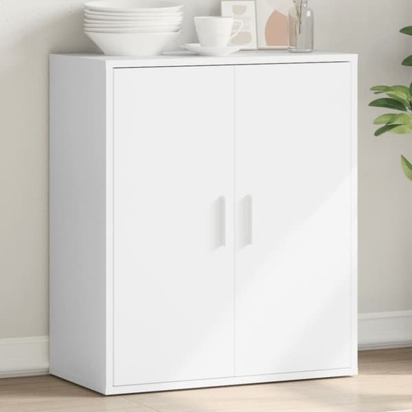 vidaXL Skänk vit 79x38x80 cm konstruerat trä - Skänkar & serveringsbord