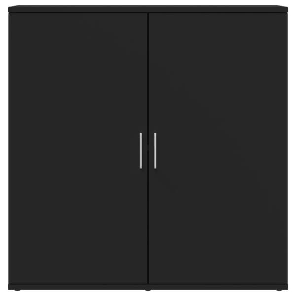 vidaXL skænke 2 stk. 79x38x80 cm konstrueret træ sort - Skænke