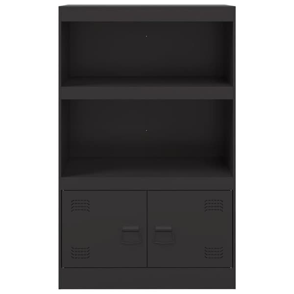 vidaXL Senkki musta 67x39x107 cm teräs