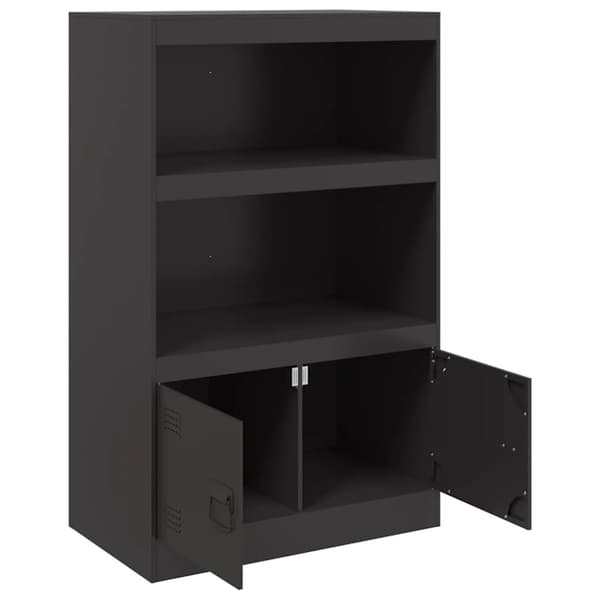 vidaXL Senkki musta 67x39x107 cm teräs