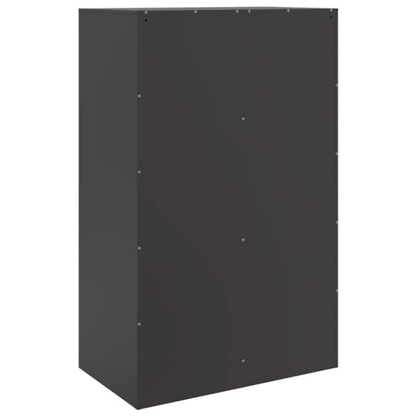vidaXL Senkki musta 67x39x107 cm teräs