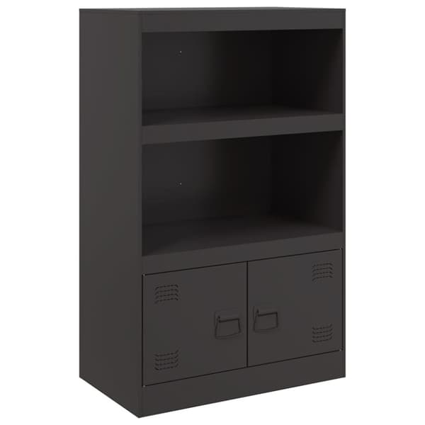 vidaXL Senkki musta 67x39x107 cm teräs