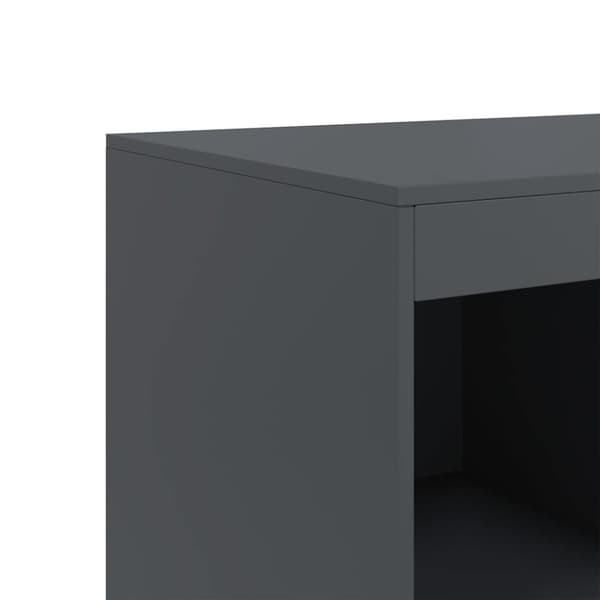 vidaXL skab 67x39x95 cm stål antracitgrå