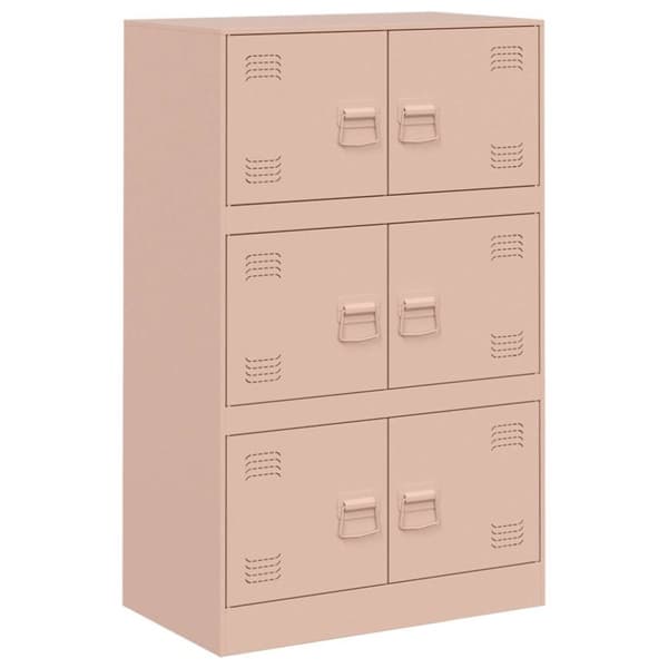 vidaXL Senkki pinkki 67x39x107 cm teräs