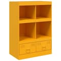 Miniatyrbillede 3 af 11: vidaXL skab 67x39x95 cm stål sennepsgul