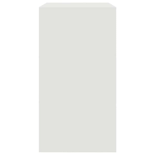 vidaXL Skjenk hvit 67x39x73 cm stål