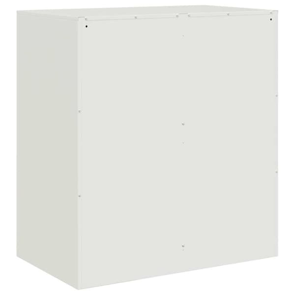 vidaXL Skjenk hvit 67x39x73 cm stål