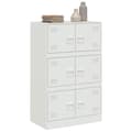 Miniatyrbillede 6 af 11: vidaXL skab 67x39x107 cm stål hvid
