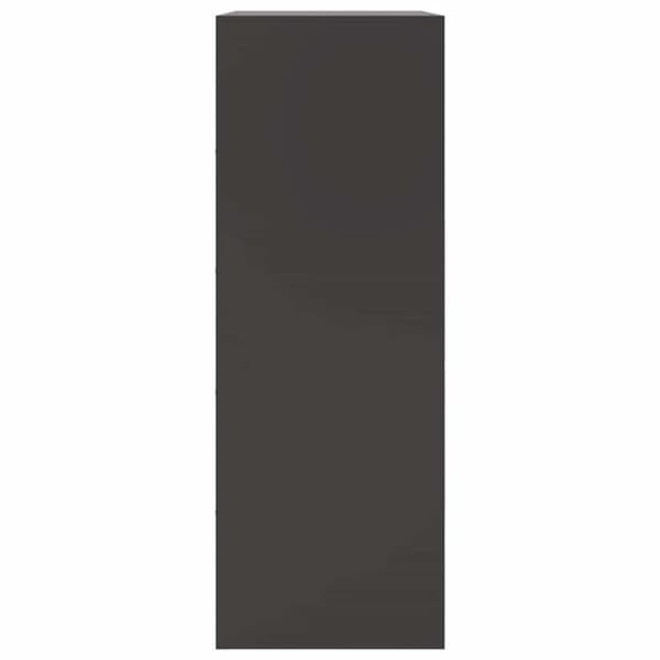 vidaXL skænk 67x39x107 cm stål sort