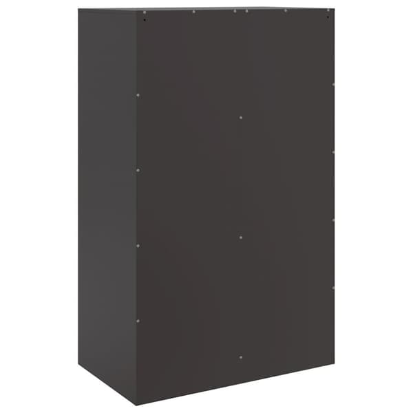 vidaXL skænk 67x39x107 cm stål sort