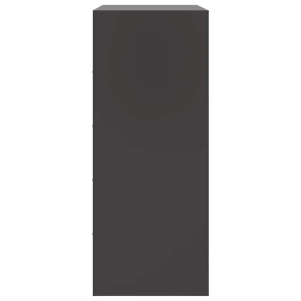 vidaXL Highboard svart 67x39x95 cm stål