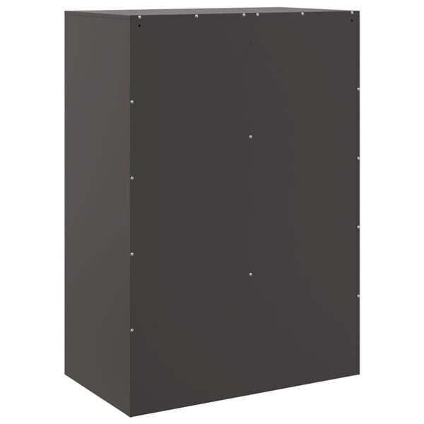 vidaXL Highboard svart 67x39x95 cm stål