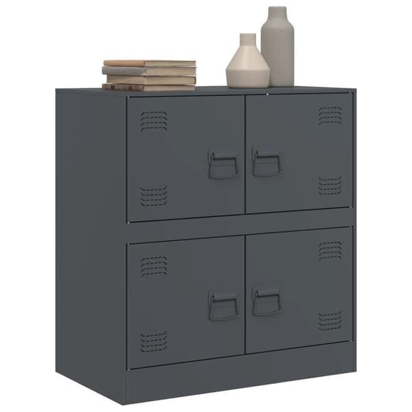 vidaXL Skjenk antrasitt 67x39x73 cm stål