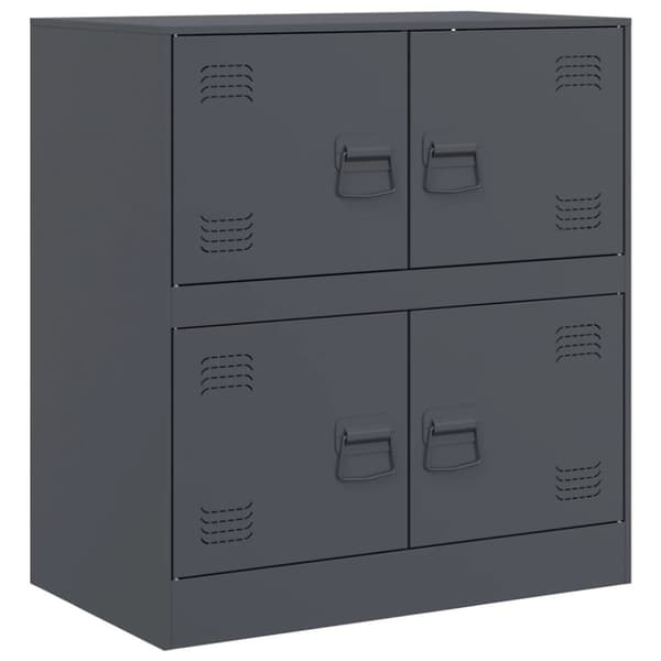 vidaXL Skjenk antrasitt 67x39x73 cm stål