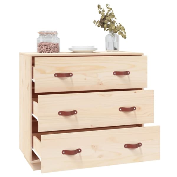 The Living Store Senkki 80x40x75 cm täysi mänty -  Tarjoilupöydät & senkit