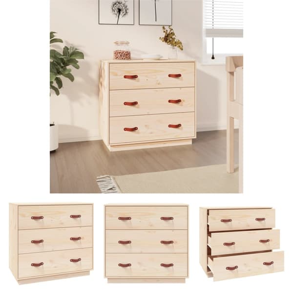 The Living Store Senkki 80x40x75 cm täysi mänty -  Tarjoilupöydät & senkit