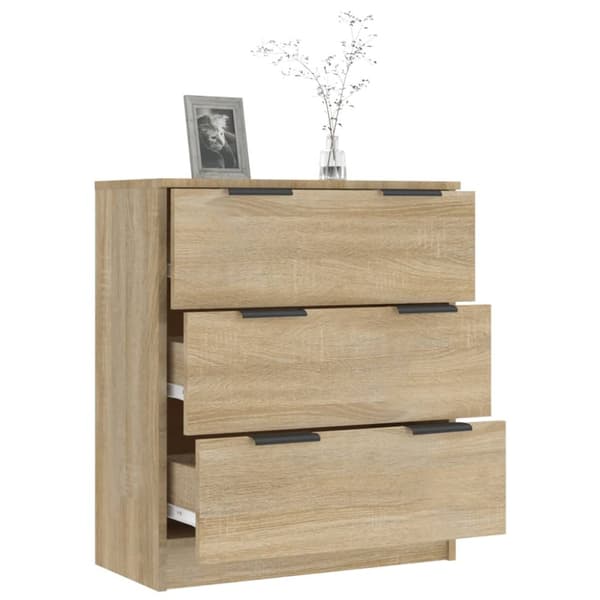The Living Store skænk 60x30x70 cm konstrueret træ sonoma-eg - Skænke