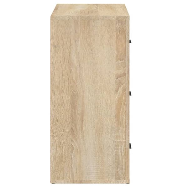 The Living Store skænk 80x33x70 cm konstrueret træ sonoma-eg -  Skænke