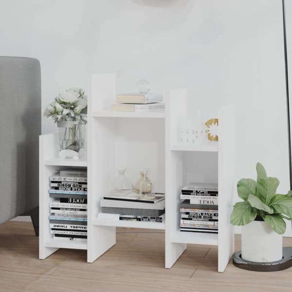 The Living Store Sidobord vit 60x26x60 cm konstruerat trä -  Skänkar & serveringsbord