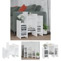 Miniatyrbild 1 av 9: The Living Store Sidobord vit 60x26x60 cm konstruerat trä -  Skänkar & serveringsbord