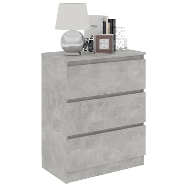 The Living Store skænk 60x35x76 cm konstrueret træ betongrå -  Skænke