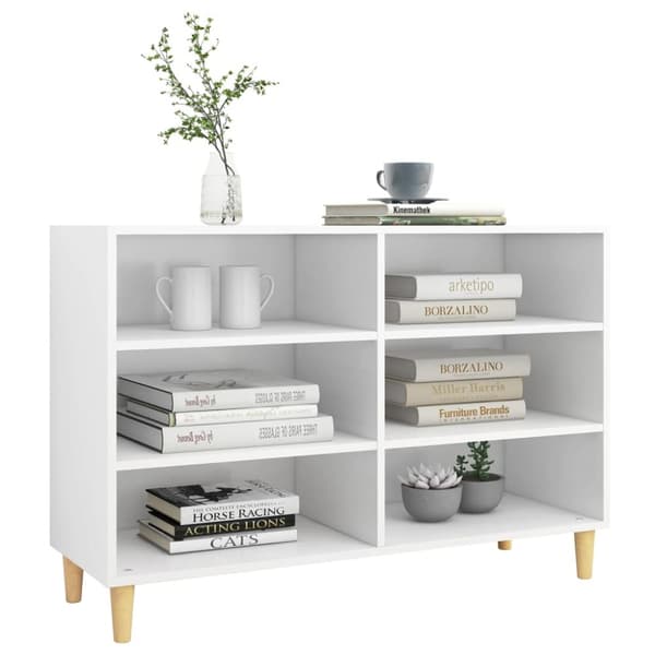The Living Store Skänk vit 103,5x35x70 cm konstruerat trä -  Skänkar & serveringsbord