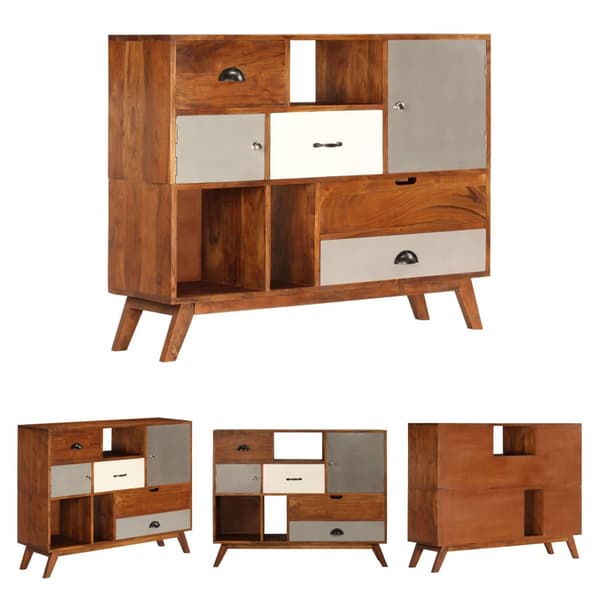 The Living Store skænk massivt akacietræ 115 x 35 x 86 cm - Skænke