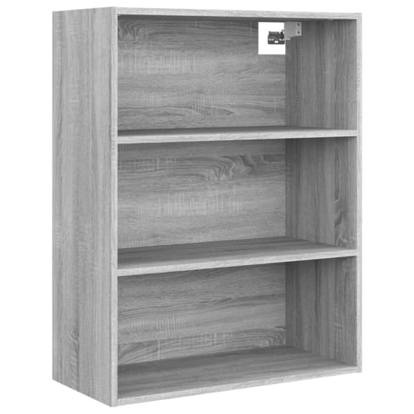 The Living Store vægskab 69,5x32,5x90 cm grå sonoma-eg - Skænke