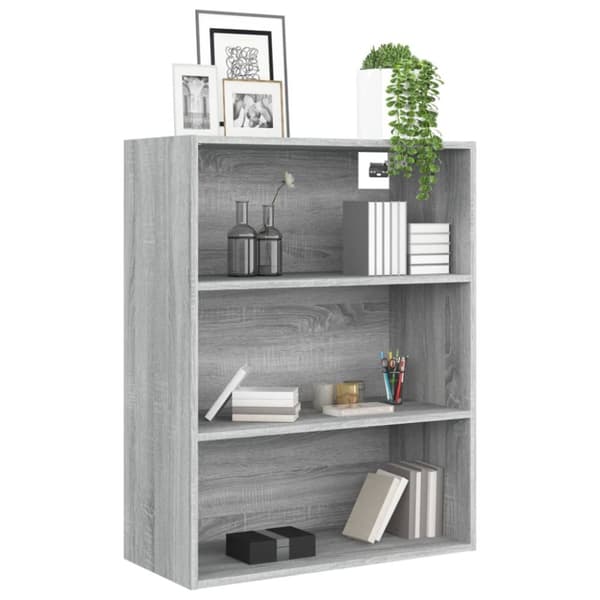 The Living Store vægskab 69,5x32,5x90 cm grå sonoma-eg - Skænke