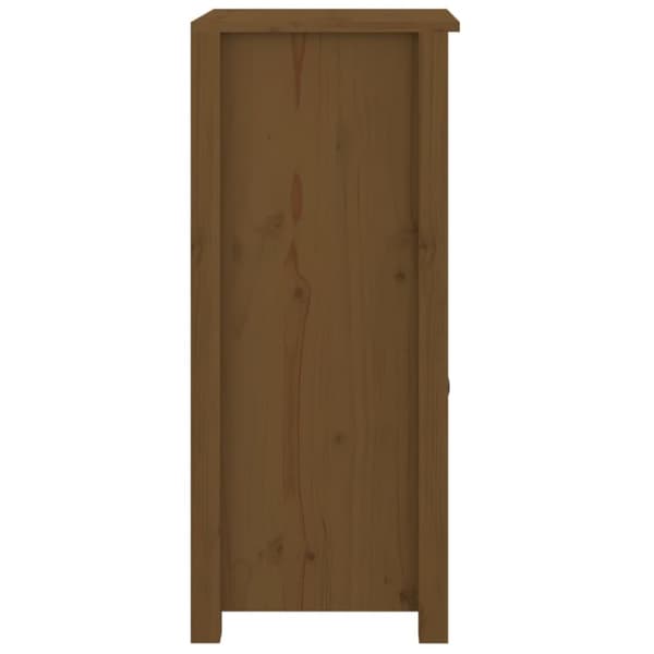 The Living Store skænk 40x35x80 cm massivt fyrretræ gyldenbrun - Skænke