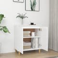 Pikkukuva 4 / 10: The Living Store Senkki täyspuujaloilla valkoinen 60x35x70 cm tekninen puu -  Tarjoilupöydät & senkit