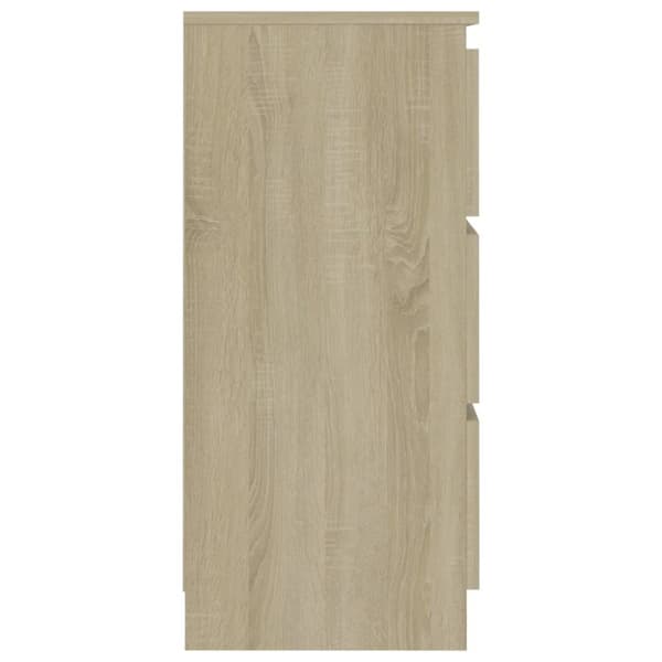The Living Store Byrå sonoma-ek 60x35x76 cm konstruerat trä -  Skänkar & serveringsbord