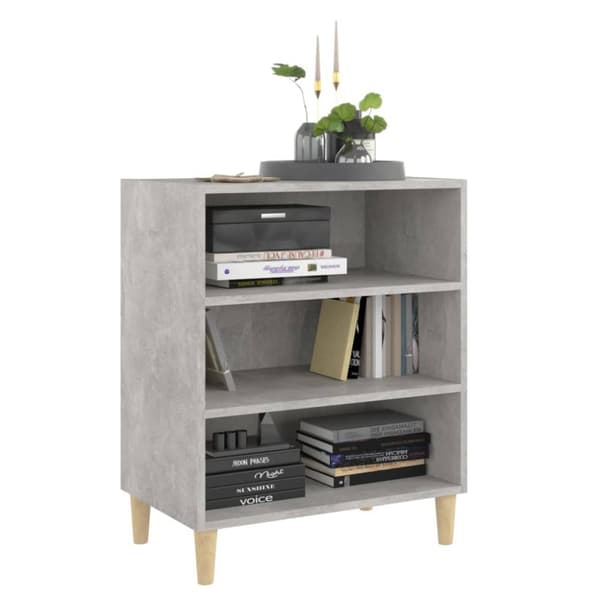 The Living Store Skänk betonggrå 57x35x70 cm spånskiva - Skänkar & serveringsbord