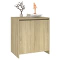 Miniatyrbillede 5 af 10: The Living Store skænk 70x41x75 cm konstrueret træ sonoma-eg -  Skænke