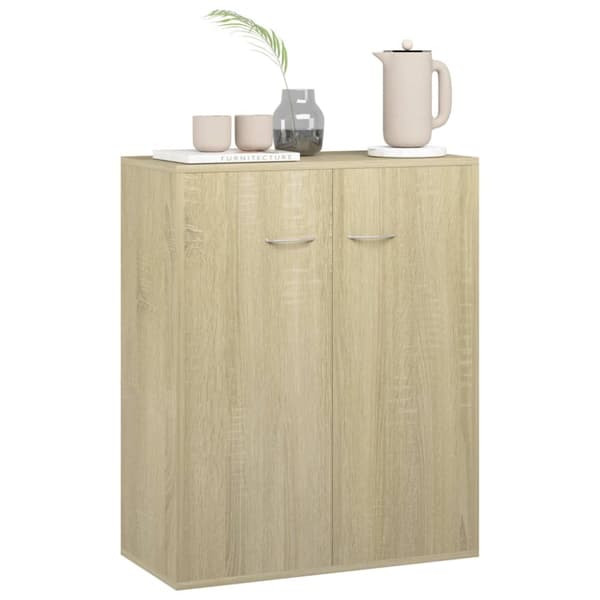 The Living Store skænk 60 x 30 x 75 cm spånplade sonoma-eg - Skænke
