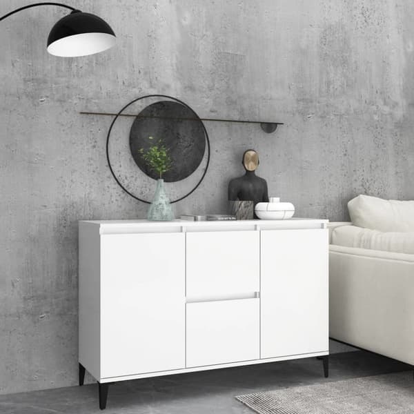 The Living Store Skänk vit 104x35x70 cm spånskiva - Skänkar & serveringsbord