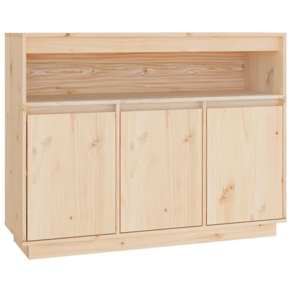 The Living Store skænk 104,5x34x80 cm massivt fyrretræ - Skænke