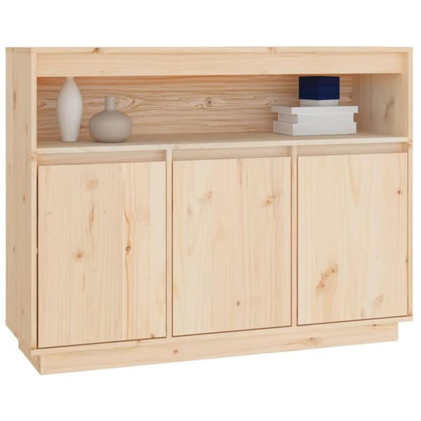 The Living Store skænk 104,5x34x80 cm massivt fyrretræ - Skænke