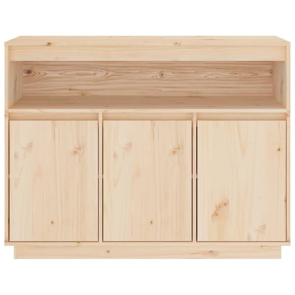 The Living Store skænk 104,5x34x80 cm massivt fyrretræ - Skænke