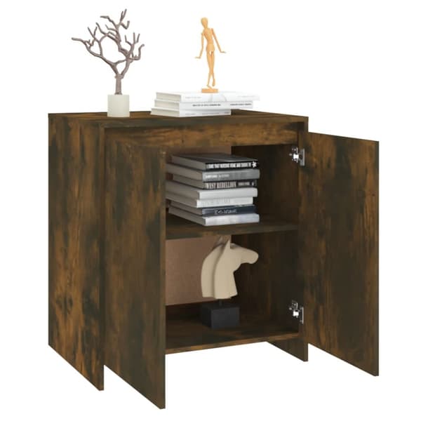 The Living Store Senkki savutammi 70x41x75 cm tekninen puu - Tarjoilupöydät & senkit