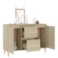 Miniatyrbillede 4 af 8: The Living Store skænk 103,5x35x70 cm spånplade sonoma-eg -  Skænke