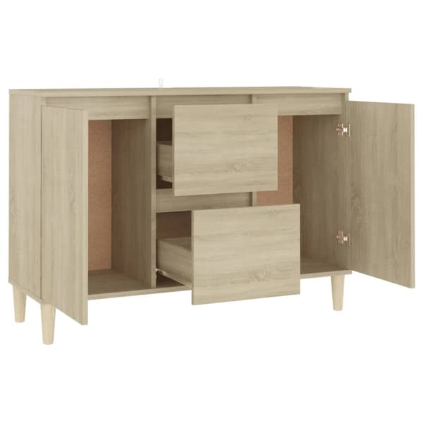 The Living Store skænk 103,5x35x70 cm spånplade sonoma-eg -  Skænke