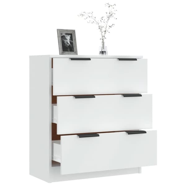 The Living Store skænk 60x30x70 cm konstrueret træ hvid -  Skænke